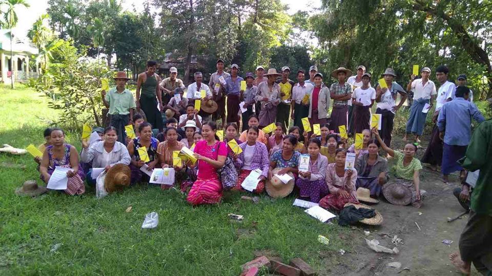 We Stand Together for More Women Leaders Campaign organized in Kyatthunkyun Village, Pantanaw, Irrawaddy Region
